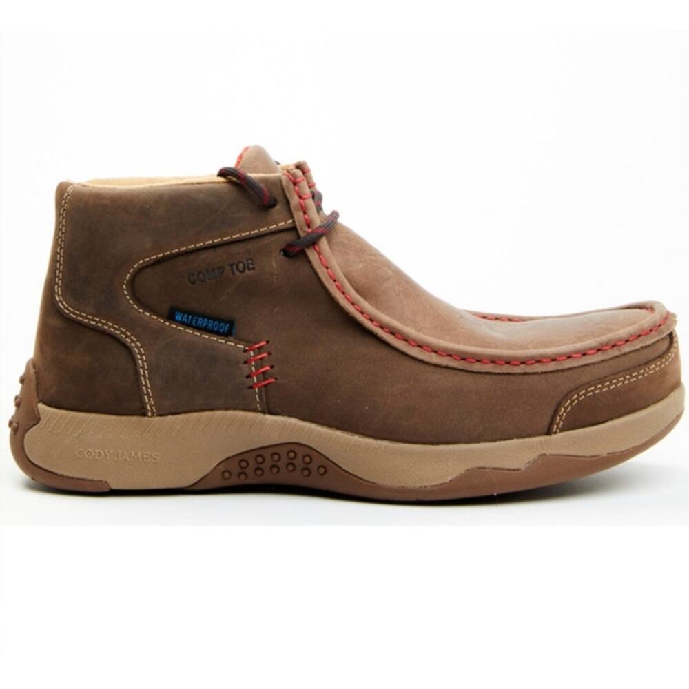 Cody James Men's Wallabee Moc Toe Work Shoes -Composite Toe/Waterproof Size 9.5D